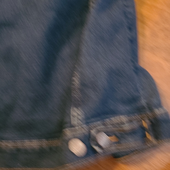 Jean Jacket with fleece hood Old Navy W. SM Or Teen Youth XL New no tags - Picture 3 of 6